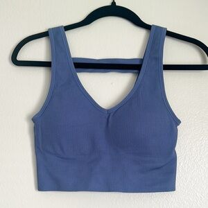 90 Degree By Reflex Blue Sports Bra